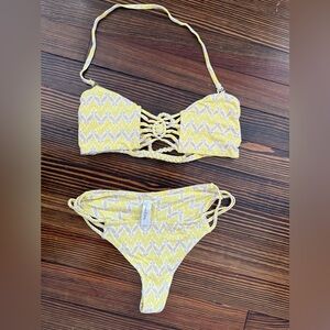 Frankies Bikinis - Bandeau Top and Bottoms